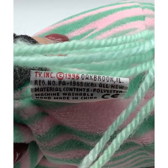 Vtg 1996 Ty Inc. Zulu Zebra Pillow Pals Collection 15” Plush Stuffed Animal Toy - Picture 5 of 6